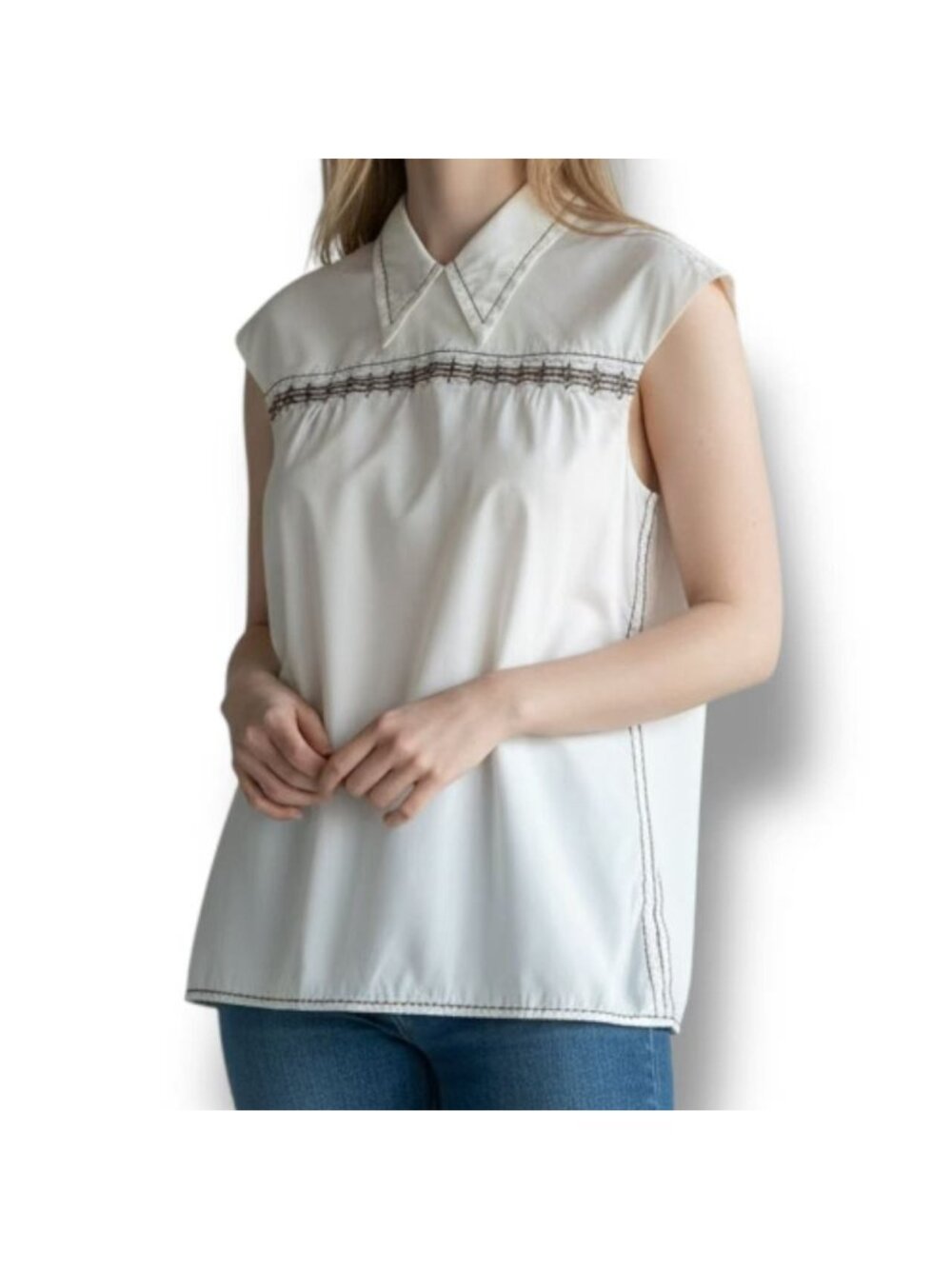 Prada Vest All Over Print 38 White